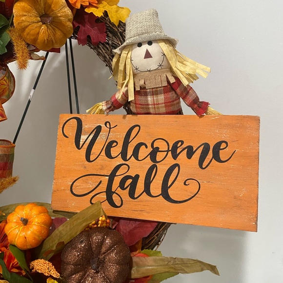 Fall Grapevine Wreath, Fall Wreath, Fall Decor - Picture 6 of 8